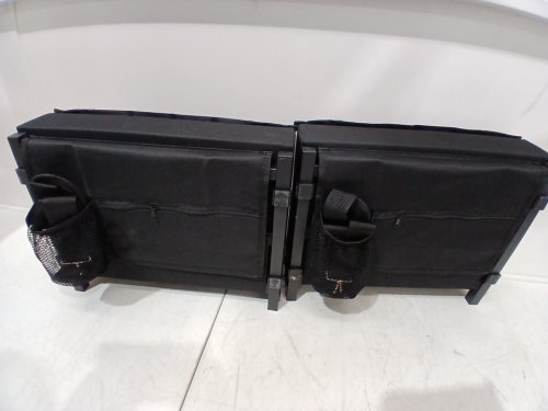 portable Stadium bleacher Seats with Back Support / Large Pocket & cup holder - 400LBS CAP - black (MODEL: PHKTY24-2) image 4