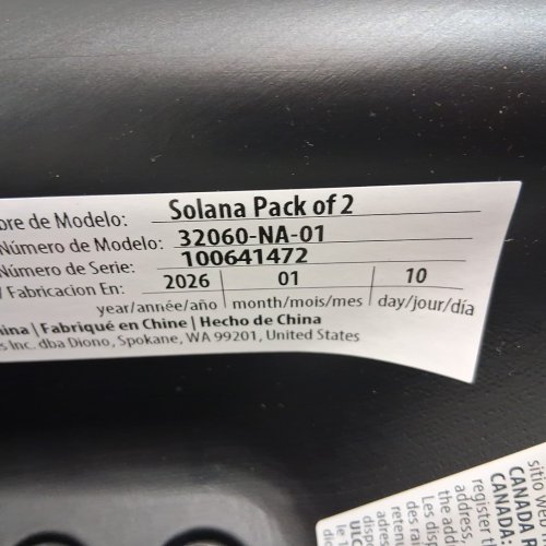 2PK DIONO SOLANA NO LATCH BACKLESS BOOSTER CAR SEATS WITH CUPHOLDERS AND REMOVABLE WASHABLE COVERS - FOR KIDS 40-120LBS - CHARCOAL BLACK (MODEL: 32060-NA-01) image 5