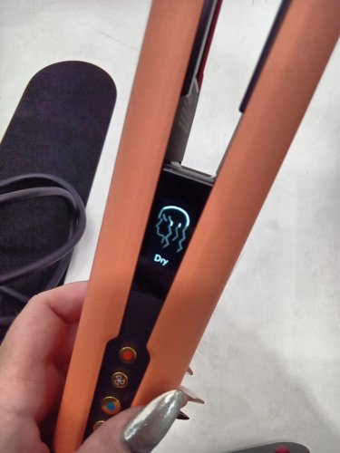 dyson airstrait wet to dry hair straightener - LIMITED EDITION APRICOT/ TOPAZ  (model: ht01) image 6