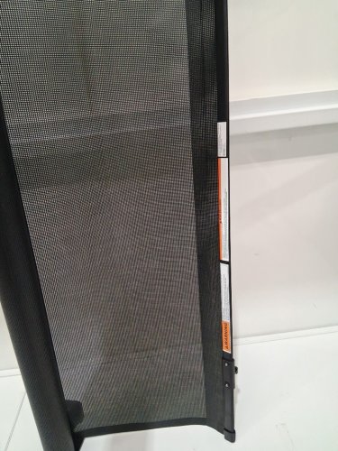 unbranded indoor extra-tall extra-wide retractable mesh baby dog gate - 41" height x 118" length - BLACK (model: sg021) image 4