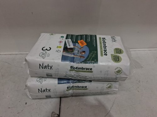 100PK ECO BY NATY bioembrace BABY DIAPERS - size 3 image 3
