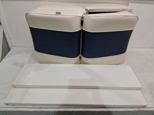 WISE DELUXE BOATING LOUNGE SEAT WITH FOLD DOWN FEATURE - NAVY BLUE/WHITE (MODEL#: 8WD707P-1-924) image 5
