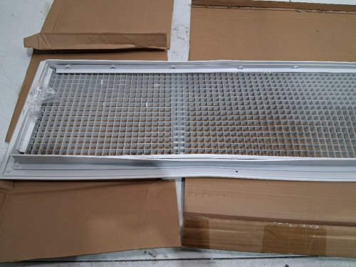 duct opening vent cover - 31.5" x 9.5" - white image 5