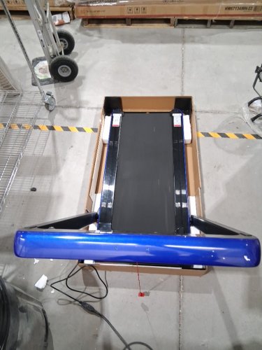 COSTWAY SUPERFIT FOLDING TREADMILL WITH REMOTE CONTROL - 7.5MPH TOP SPEED - 2.25HP - NAVY BLUE (MODEL:sp37592sh-ny) image 9