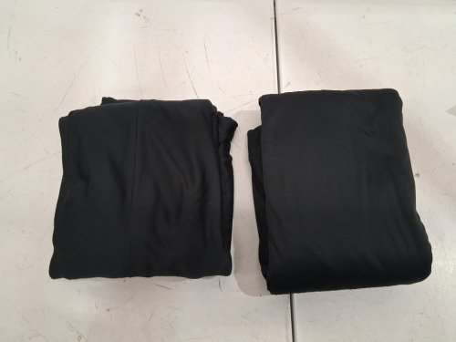 (2 PANEL) wrinkle free photography backdrop curtains - 60"w x 13.5ftl - black image 2