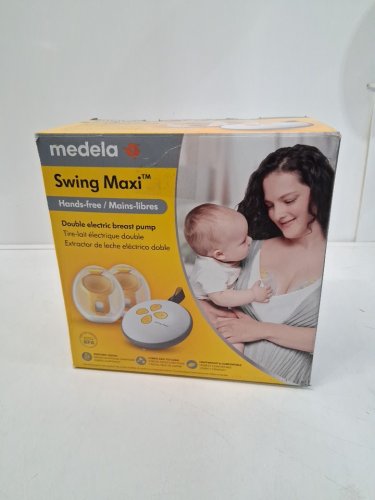 medela swing maxi hands-free breast pump - clear/yellow/grey (model: 101046709) image 8