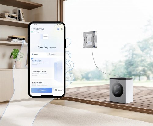 WINBOT W3 OMNI App Enabled Window Cleaning Robot - Grey (Model: WG858-07) image 3