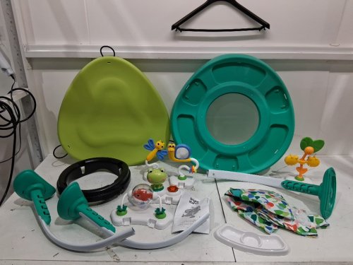 Bright Starts Bounce Bounce Baby 2-in-1 Activity Center Jumper and Table - 6m+ - Playful Pond Green (MODEL: 11565) image 3
