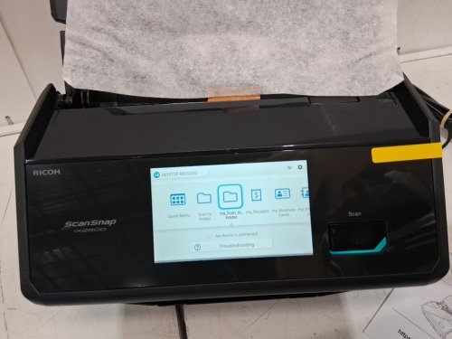 ScanSnap iX2500 Wireless or USB Document, Photo & Receipt Scanner - High-Speed Cloud Enabled, Large Touchscreen, 100 Page Auto Document Feeder, for Mac or PC - White (model: pa03860-b10) image 5