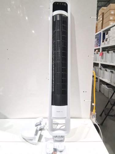 omnibreeze premium 38" Rotating tower fan with wifi CONTROL, 5-SPEEDS & REMOTE - white/BLACK (model: 5333021/dc2313r-g) image 3