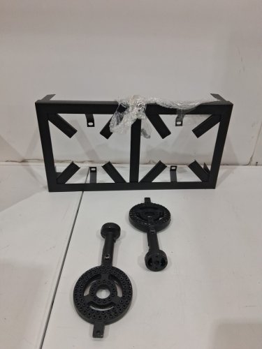 2 burner Gas Stove Dual-Cooker Cooktop - 19" x 10"x 4.5" - black image 5