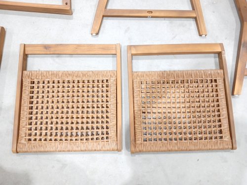 2PK Patio Rattan Dining Chairs - 35.4" x 19.3" - 350lbs cap - Brown (Model: PV-224-H) image 5