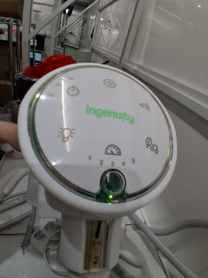 INGENUITY INLIGHTEN baby BOUNCER with lights vibration sounds and music - 20LB max - twinkle tails bunny theme - twinkle tails bunny (MODEL: 8266 / 11200) image 4