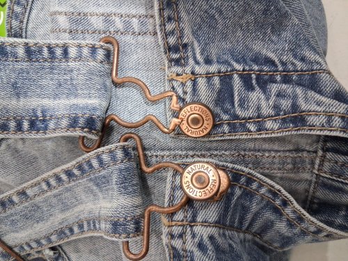 womens Natural Reflections Luna Bay Denim Overalls - large -Vintage Indigo (style:664nrs262381p) image 2