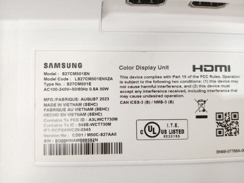 Samsung FHD 60Hz 4ms GTG VA LED Smart Monitor - 27" - White (MODEL: LS27CM501ENXZA) image 19