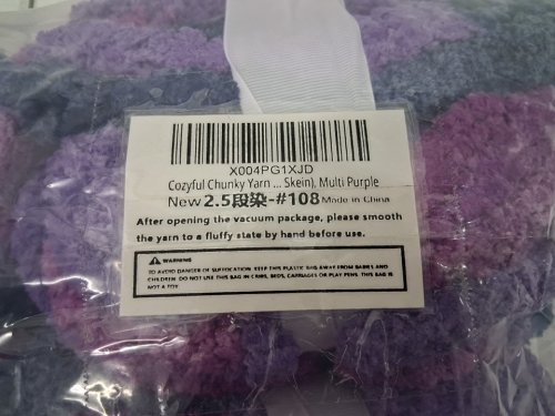 8PK Cozyful Chunky Yarn for Hand Knitting and Crochet - 20YARD/EA - Multi Purple image 4