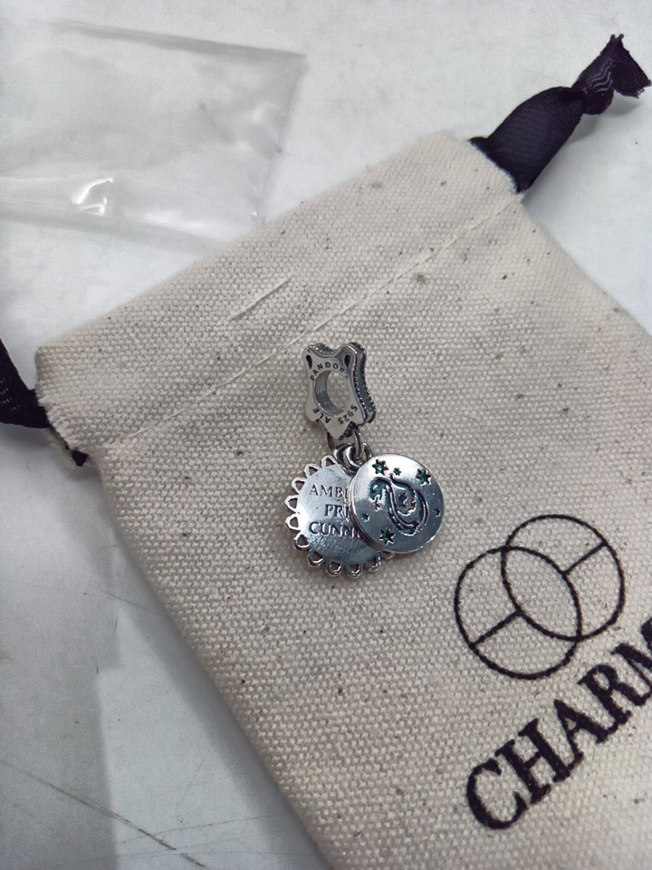 WOMENS PANDORA X CHARMY HOGWARTS SLYTHERIN HARRY POTTER CHARM - 15MM - S925 STERLING SILVER image 2