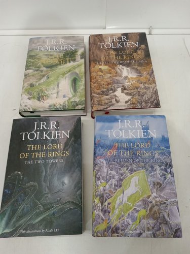 (Hardcover) The Hobbit and The Lord of the Rings Complete Illustrated Series by J.R.R. Tolkien Illustrated by Alan Lee image 3