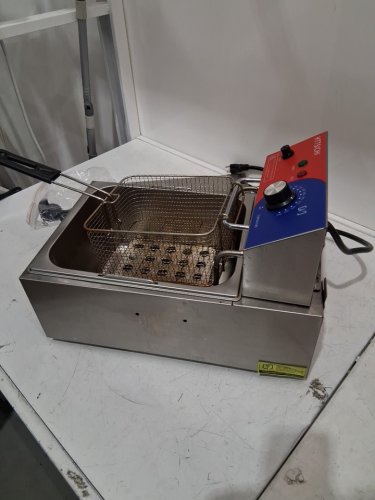 HTTSICHI COMMERCIAL FOOD FRYER - 110-120 V, 1700W - STAINLESS STEEL (MODEL: SZ-81A) image 6