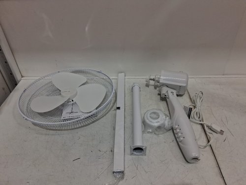 Tooltech 3-Speed oscillating pedestal fan - 16" - white (model: 100077) image 3