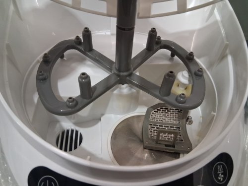 BabyBrezza Bottle Washer Pro 3-in-1 washer/sterilizer/dryer - holds 4 bottles - black/white (model: BRZ0103) image 5