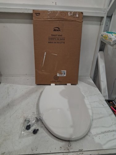 BEMIS slow close ELONGATED TOILET SEAT - 19" - WHITE (MODEL: 7300slec 000) image 2