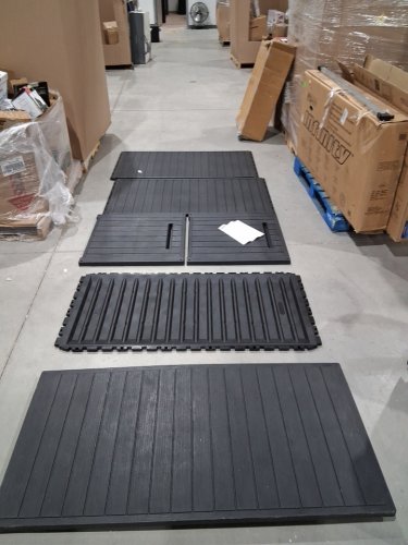 keter outdoor weather resistant uv resin storage deck box - 170gal - black (model: 1969092) image 4