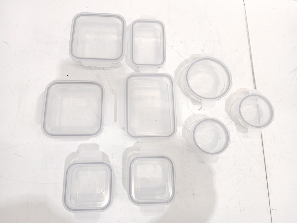 18PC Glasslock Glass Food Storage Set - Clear (model: 2379252) image 2