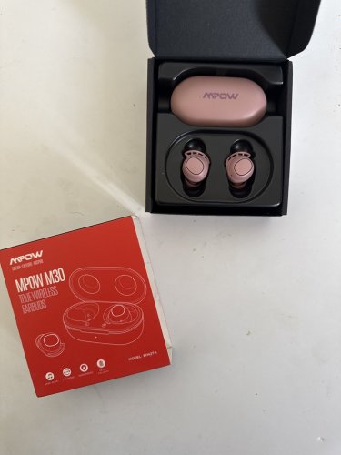 Mpow MDots true Wireless bluetooth Earbuds - magical immersive sound - 20 hour battery life - PINK (model:bh510a) image 3