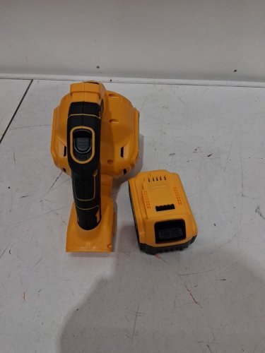 Handheld portable electric Cordless dry Vacuum Cleaner base with battery - 20V battery - yellow/black image 3