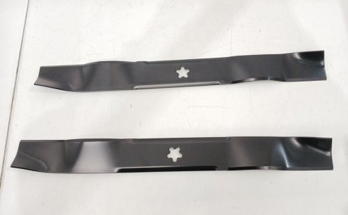 2PK Lawn Mower Blades Mulching Blades - 21" - Black (Model: 134149) image 3