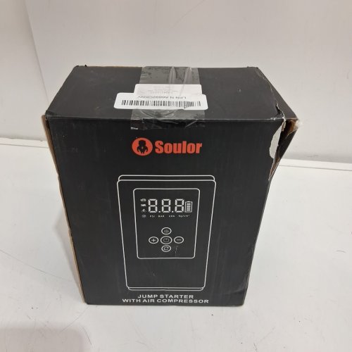 SOULOR Booster Pack Jump Starter with Air Compressor - 160PSI - 6000a - 10l - black (model: cyd24) image 2