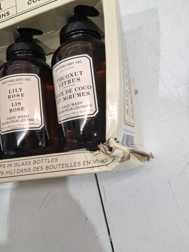 4PC APOTHECARY 101 COLLECTIONS HAND WASH SET - COCONUT CITRUS/HUCKLEBERRY/LILY ROSE/SEA SALT VERBENA - 19.5oz (576ML EACH) (MODEL: 2027209) image 3