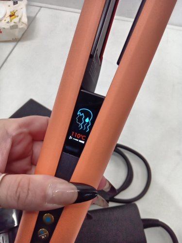 dyson airstrait wet to dry hair straightener - LIMITED EDITION APRICOT/ TOPAZ  (model: ht01) image 9