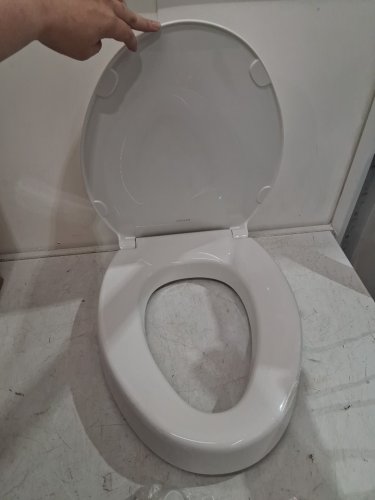 KOHLER HYTEN ELEVATED Quiet-Close elongated toilet seat - 3" - WHITE (MODEL: 25875-0) image 4
