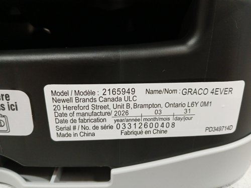 GRACO 4EVER 4-IN-1 CAR SEAT WITH RAPID REMOVE COVER - LOFTON STYLE - Grey - (MODEL: 2165949) image 7