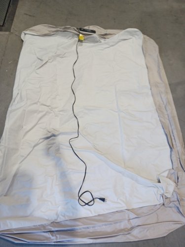 SERTA NEVER FLAT FABRIC SERIES RAISED AIR BED WITH INTERNAL PUMP, 18" RAISED QUEEN SIZE - BEIGE (MODEL: ‎ST840017) image 3
