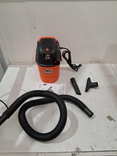 armorall portable wet and dry peak hp vacuum - 1.5 gallons - orange/black (model: aa155) image 3