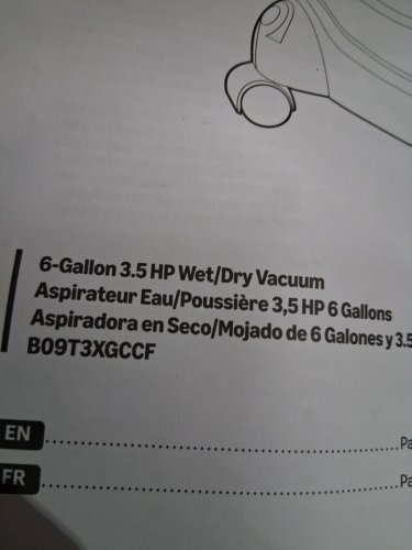 AMAZON BASICS SHOP WET/DRY VACUUM 6GAL-STAINLESS STEEL image 4