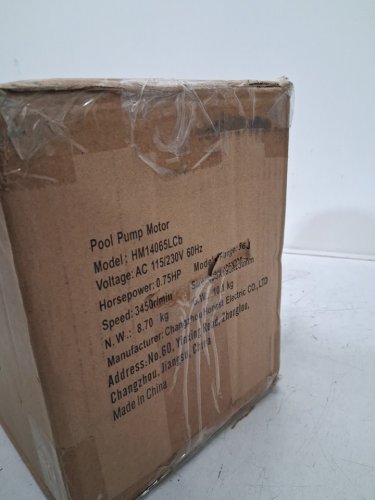 Round Flange Replacement Pool Pump Motor - 0.75HP - 115V/230V - 3450RPM - Black - (Model: HM14065LCb) image 5