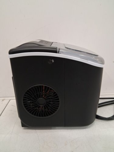 EUHOMY COUNTERTOP ICE MAKER MACHINE WITH HANDLE, BASKET AND SCOOP - MAKES 26LB/DAY - BLACK (MODEL: IM001-BBL-CAEH) image 6