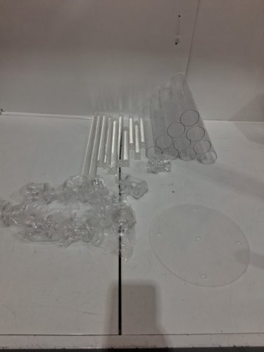 Acrylic Candelabra Centerpiece - 27" x 8.7" - transparent image 3