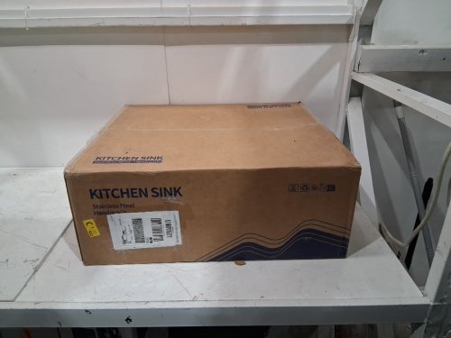 single bowl drop in top mount kitchen sink - 25" x 22" x 9" - stainless steel - (model:‎TBM802522U923) image 2