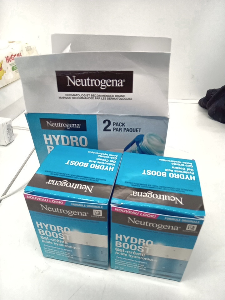 2PK Neutrogena Hydro Boost Hyaluronic Acid Gel Cream Fragrance Free - FOR NORMAL TO OILY SKIN - 47ML/EACH image 2