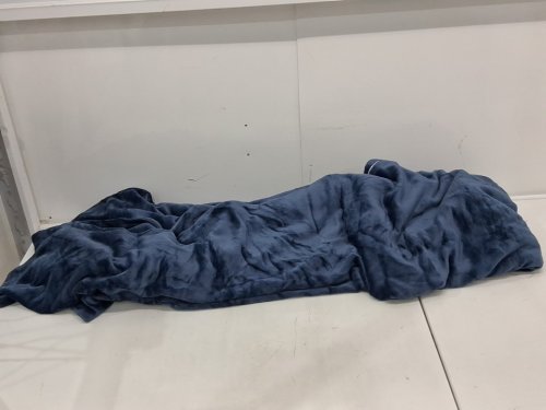 WARMDERN flannel VELVET DUVET COVER - king - navy blue image 3