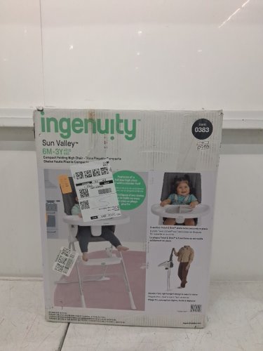 Ingenuity Sun Valley Compact Folding High Chair - grey (model: 0383) image 2