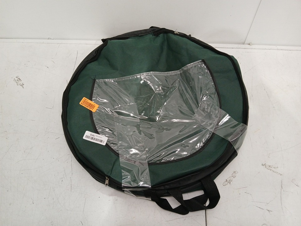 WAKEMAN OUTDOORS POP UP CAMPING GARBAGE CAN TRASH BIN -  25" - 33GAL - GREEN (MODEL: 75-TB1000) image 2