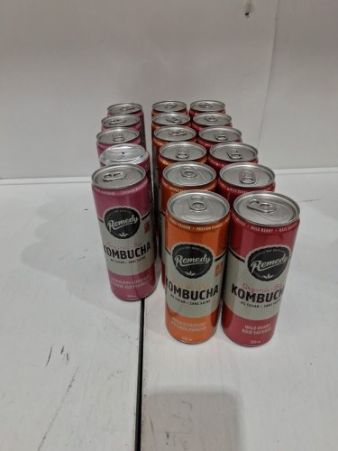 17PK REMEDY ORGANIC KOMBUCHA DRINK VARIETY PACK - 355ML EACH - WILD BERRY, RASPBERRY LEMONADE, MANGO PASSION image 3