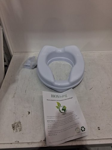Bios Living 2" Raised Toilet Seat with Lid - White (Model: 59056L) image 3