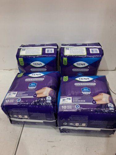 40PK UNISEX TENA PROTECTIVE INCONTINENCE UNDERWEAR OVERNIGHT - EXTRA LARGE image 4